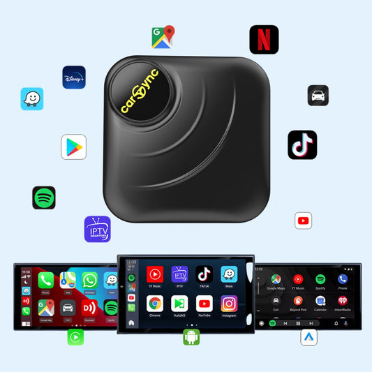 Carsync BOX – Σύστημα Android 14.0 + GPS + Υποδοχή SIM & Κάρτας SD + Ασύρματο CarPlay/Android Auto